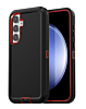 Heavy Duty Case for Galaxy S24 FE (BLACK & RED) (Only Ground Shipping)
