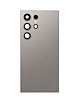 Grab the wholesale deals on the Back Glass with Camera Lens and Adhesive for Galaxy S24 Ultra, no logo, in titanium gray.
