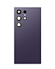 Stock up on the Back Glass with Camera Lens and Adhesive for Galaxy S24 Ultra, no logo, in titanium violet.
