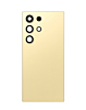 Buy the Back Glass with Camera Lens and Adhesive for Galaxy S24 Ultra, no logo, in titanium yellow.
