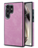 Galaxy S24 Ultra Matte Retro Leather Case - PURPLE (Only Ground Shipping)