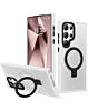 Galaxy S24 Ultra Carbon Wireless Charging Case with Ring Stand - CLEAR (Only Ground Shipping)