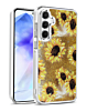 Liquid Quicksand Glitter Cover Case - SUNFLOWER for Galaxy S24 / S25 (Only Ground Shipping)