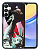 Printing Aluminum Plate Case - Statue of Liberty for Galaxy S24 / S25 (Only Ground Shipping)