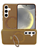 Heat Dissipation Case with Kickstand - BROWN for Galaxy S24 / S25 (Only Ground Shipping)