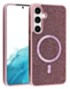 Wireless Charging Bling Diamond Crystal Case - PINK for Galaxy S24 / S25 (Only Ground Shipping)
