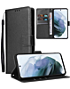 Leather Wallet Case with Card Slot - BLACK for Galaxy S25 Plus / S24 Plus (Only Ground Shipping)