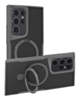 Carbon Fiber Magnetic Kickstand Case - GRAY for Galaxy S25 Ultra (Only Ground Shipping)