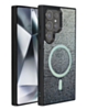 Wireless Charging Bling Diamond Crystal Case - BLACK & SILVER for Galaxy S25 Ultra (Only Ground Shipping)