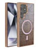 Wireless Charging Bling Diamond Crystal Case - ROSE GOLD for Galaxy S25 Ultra (Only Ground Shipping)