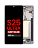 OLED Assembly with Frame for Galaxy S25 Ultra (S938) (TITANIUM SILVER) (Aftermarket Pro Soft Oled / 120HZ)