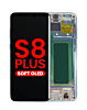 Stock up on the OLED assembly with frame for Galaxy S8 Plus G955 in Coral Blue, aftermarket OLED.