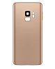 Back Glass with Camera Lens and Adhesive for Galaxy S9 (NO LOGO) (Sunrise Gold)