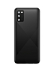 Order the black back glass with camera lens and adhesive for Galaxy A02S A025U 2020, no logo.