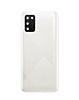 Purchase the white back glass with camera lens and adhesive for Galaxy A02S A025U 2020, no logo.