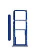 Purchase the blue Dual Sim Card Tray for Galaxy A03 Core A032 2021.