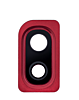 Order the Back Camera Lens with Bracket for Galaxy A10 A105 Red.