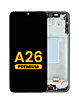 Stock up on the Premium Black OLED Assembly with Frame for Galaxy A26 A266 2025.
