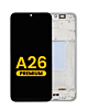 Order the Premium White OLED Assembly with Frame for Galaxy A26 A266 2025.
