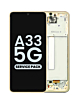 Order the OLED Assembly with Frame for Galaxy A33 5G A336 2022 in Awesome Peach, Service Pack.
