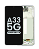 Purchase the OLED Assembly with Frame for Galaxy A33 5G A336 2022 in Awesome White, Service Pack.
