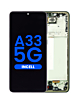 Purchase the LCD Assembly with Frame for Galaxy A33 5G A336U 2022 US Version in Awesome Black, Aftermarket Incell.
