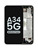 Order the OLED Assembly with Frame for Galaxy A34 5G A346 2023 in Awesome Graphite, Service Pack.