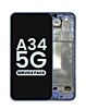 Grab wholesale deals on the OLED Assembly with Frame for Galaxy A34 5G A346 2023 in Awesome Violet, Service Pack.