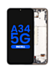 LCD Assembly with Frame for Galaxy A34 5G (A346 / 2023) (AWESOME GRAPHITE) (Aftermarket Incell)