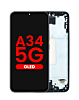 Stock up on the OLED Assembly with Frame for Galaxy A34 5G A346 2023 Awesome Graphite Aftermarket OLED.
