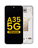 Buy the OLED Assembly with Frame for Galaxy A35 5G A356 2024 in Awesome Ice Blue, Premium.