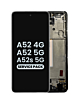 Shop the OLED Assembly with Frame for Galaxy A52 4G model A525 from 2021, A52 5G model A526 from 2021, and A52s 5G model A528 from 2021.
