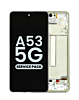 Shop the OLED Assembly with Frame for Galaxy A53 5G, model A536 from 2022, in Awesome White – Service Pack.