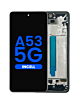 Shop the LCD Assembly with Frame for Galaxy A53 5G, model A536 from 2022, 6.46 inches, without Fingerprint Sensor, in Awesome Black – Aftermarket Incell.