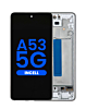 Order the LCD Assembly in Awesome White, Aftermarket Incell, with Frame for Galaxy A53 5G, model A536 from 2022, 6.46 inches, without Fingerprint Sensor.
