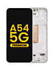 Buy the OLED assembly with frame for the Galaxy A54 5G 2023 in Awesome White, premium version.