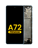 Purchase the premium Awesome Blue OLED assembly with frame for the Galaxy A72 2021 model A725.