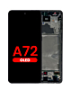 Buy the 6.67-inch Awesome Black OLED assembly with frame, aftermarket, for the Galaxy A72 2021 model A725.
