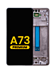 Buy the premium white OLED assembly with frame for the Galaxy A73 2022 model A735.