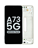Order the gray OLED assembly with frame for the Galaxy A73 5G 2022 model A736, service pack.