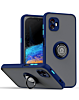 Galaxy X Cover 6 Pro Hard PC Rear / Soft TPU Colorful Border Case with I-ring Holder - BLUE (Only Ground Shipping)