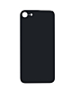 Buy the midnight back glass with a bigger camera hole for iPhone SE 2022, no logo.