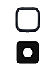 Back Camera Lens with Bracket for Galaxy Note 4 (BLACK)