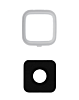 Back Camera Lens with Bracket for Galaxy Note 4 (WHITE)