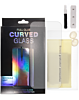 Order the full glue tempered glass with nano liquid, install kit, and UV light for Galaxy S23 Ultra. It is case-friendly.