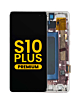 Order the OLED assembly with frame for Galaxy S10 Plus G975 in Prism White, premium quality.