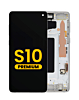 Grab wholesale deals on the OLED assembly with frame for Galaxy S10 G973 in Prism White, premium.
