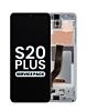 Buy the OLED Assembly with Frame for Galaxy S20 Plus G985 and G986 in Cloud White, Service Pack.