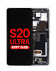 Purchase the OLED Assembly with Frame for Galaxy S20 Ultra G988, Aftermarket OLED, in Cosmic Black.