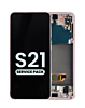 Purchase the OLED Assembly with Frame for Galaxy S21 G991 in Phantom Pink, Service Pack.
